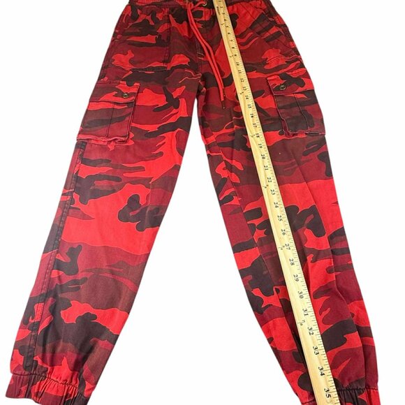 Camo Cargo Jogger, C'Est Toi, NEW with tag, Medium, RED - Picture 2 of 6